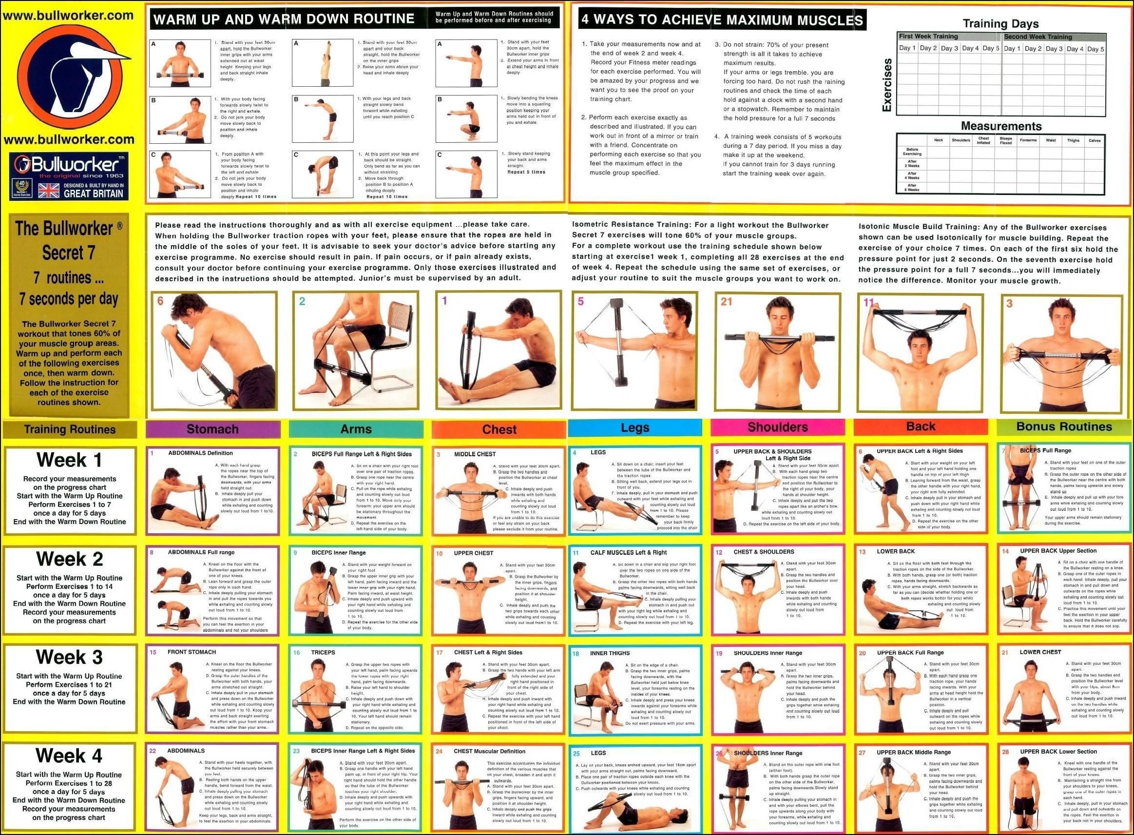 bullworker exercise chart pdf